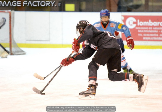2016-02-25 Hockey Milano Rossoblu U14-Como (2-9)